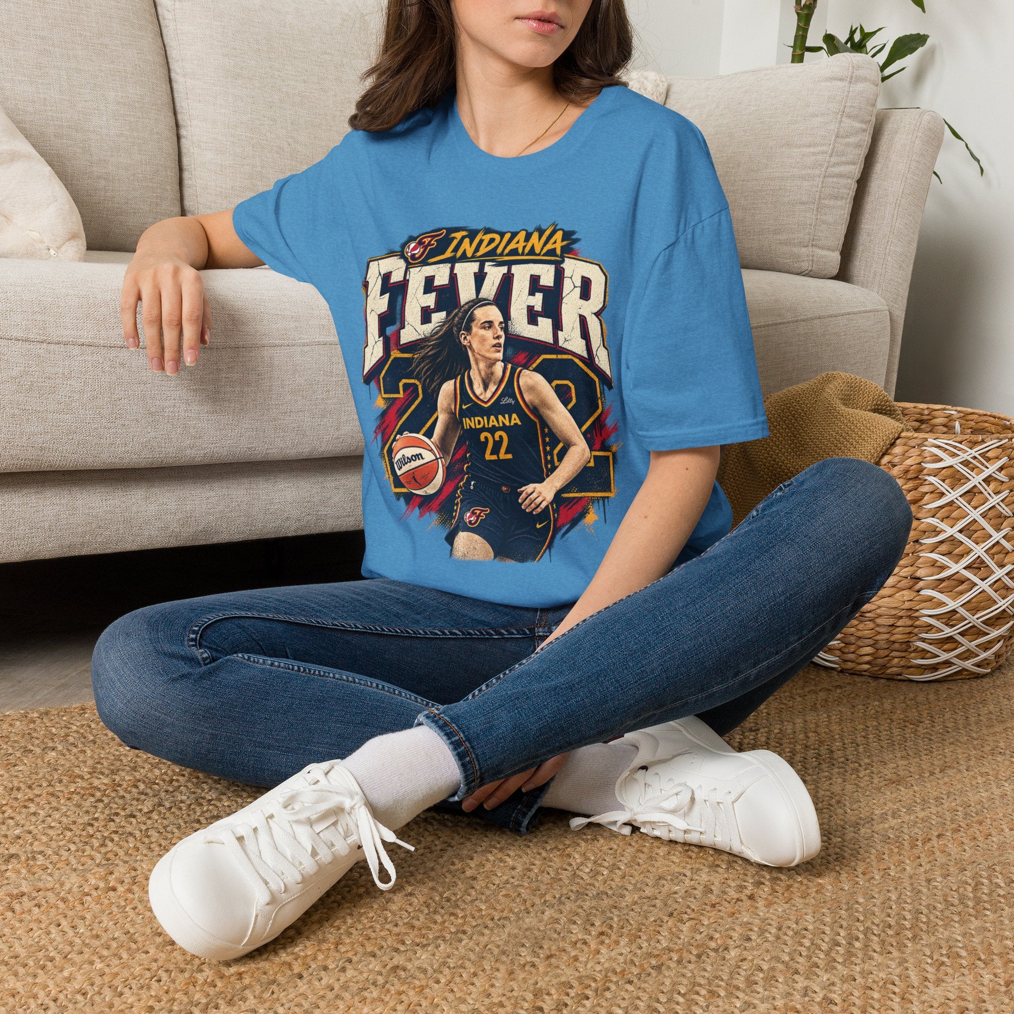 Caitlin Clark Indiana Fever WNBA Basketball Graphic T Shirt Women's Fan Tee