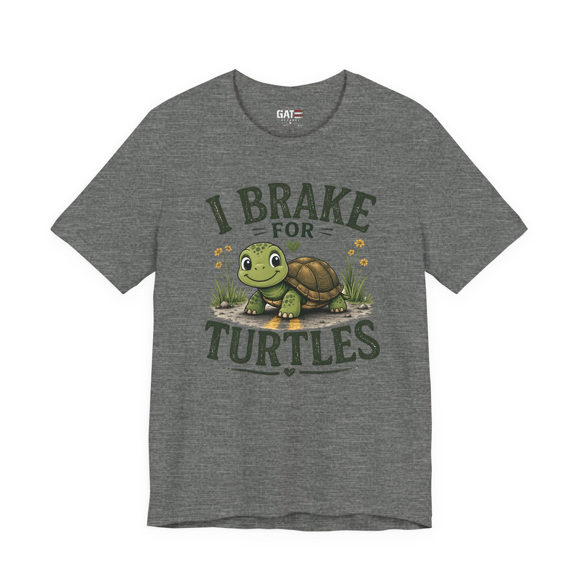 I Brake for Turtles Shirt | Funny Turtle Lover Tee