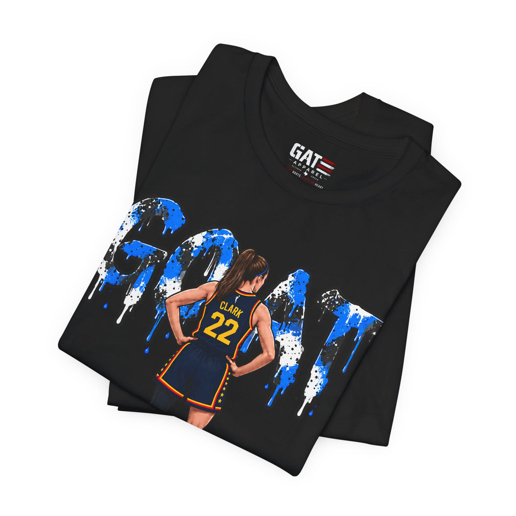 Caitlin Clark Caitlin 1s GOAT Blue Paint Sneaker Shirt