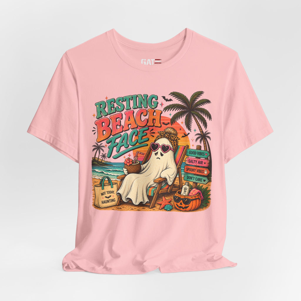 Summerween Spooky Beach Shirt | Tropical Ghost Tee Style 4