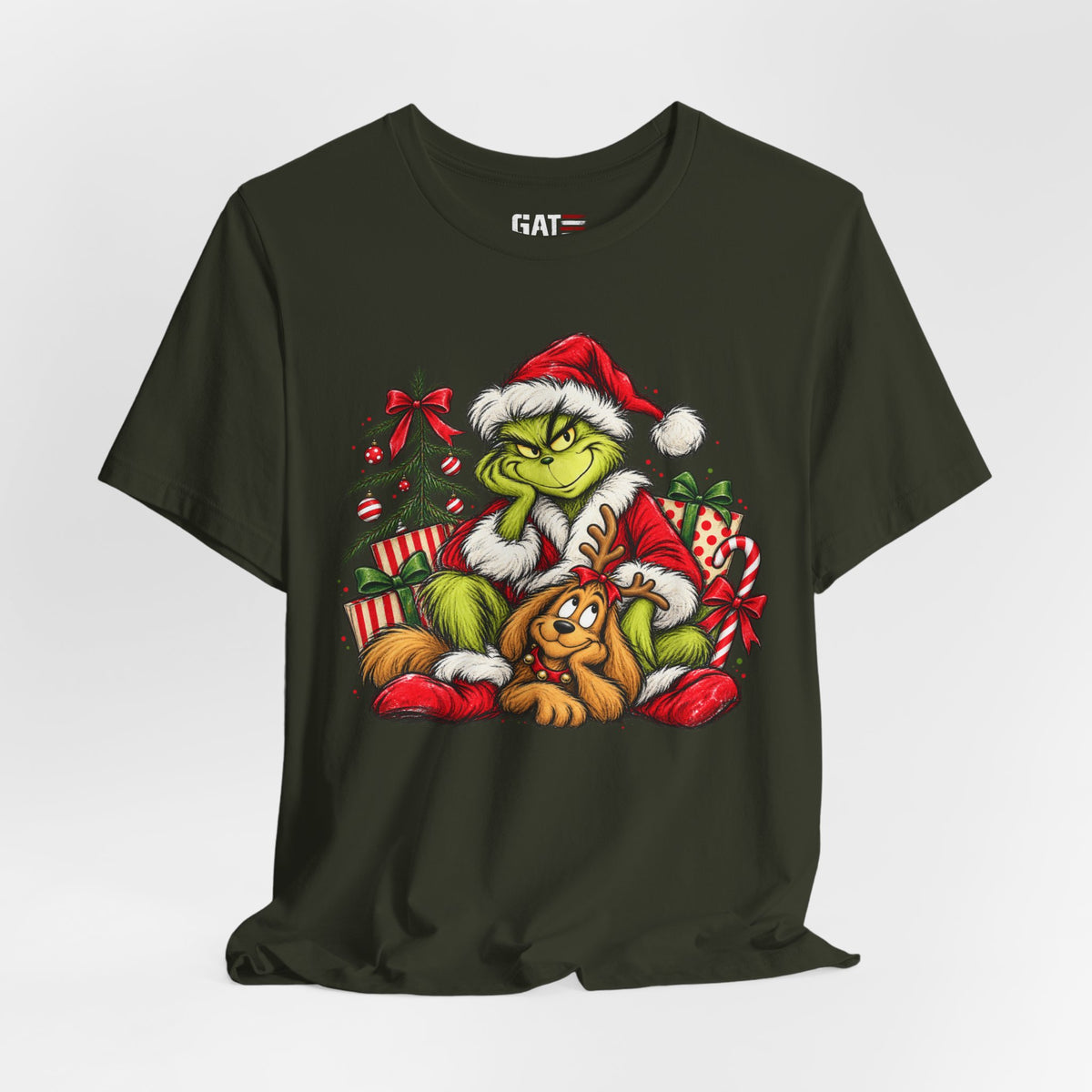 Grinch Christmas Graphic T-Shirt - product mockup view 22