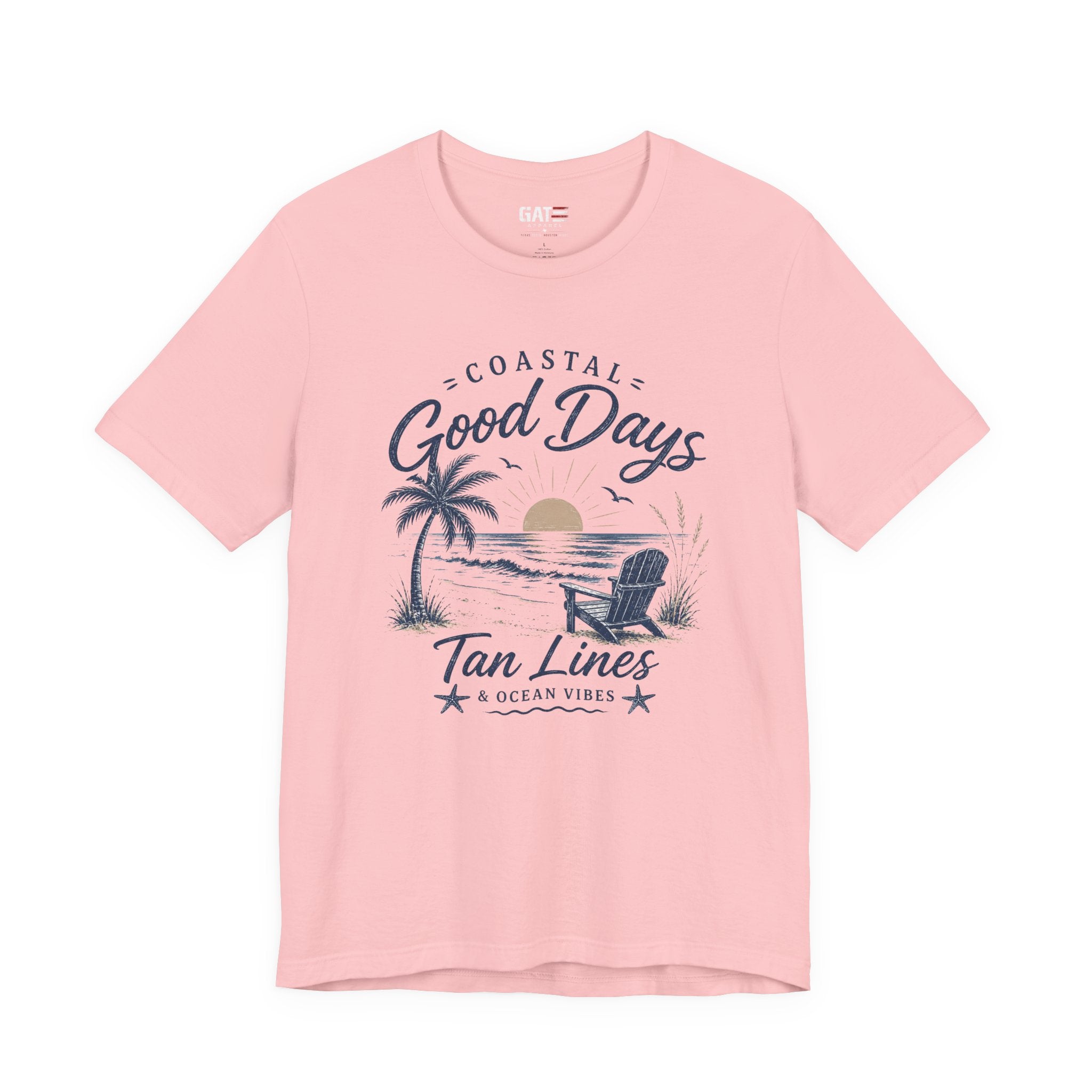 Coastal Good Days Tee — 'Tan Lines' Beach Sunset T-Shirt