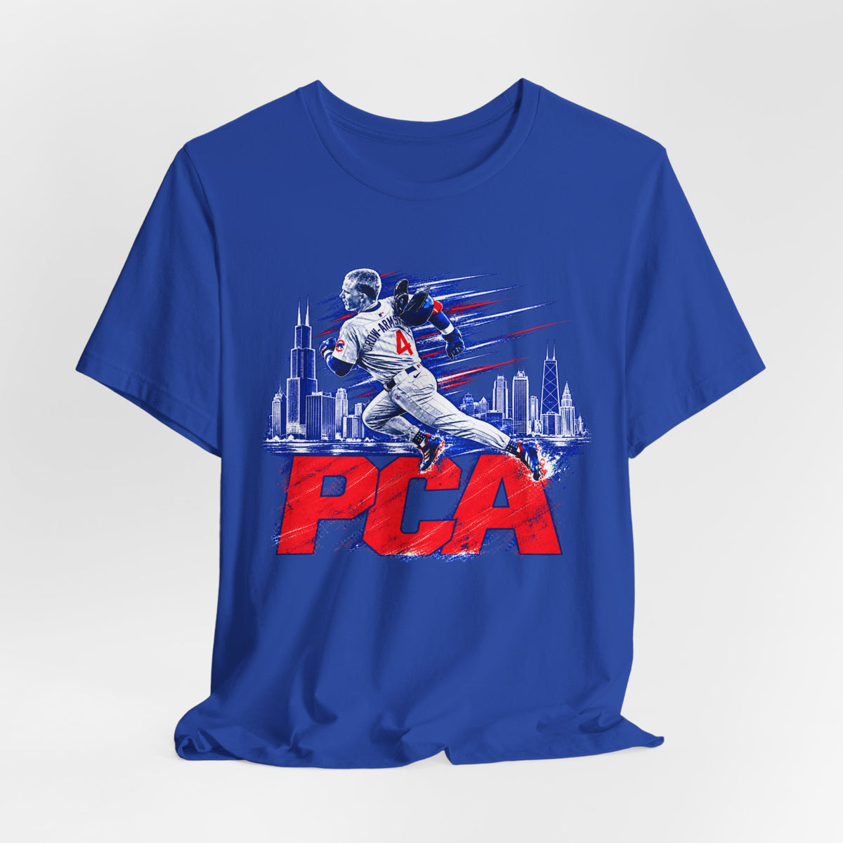 Chicago Cubs Pete Crow-Armstrong No. 4 Skyline T-Shirt - product image 11
