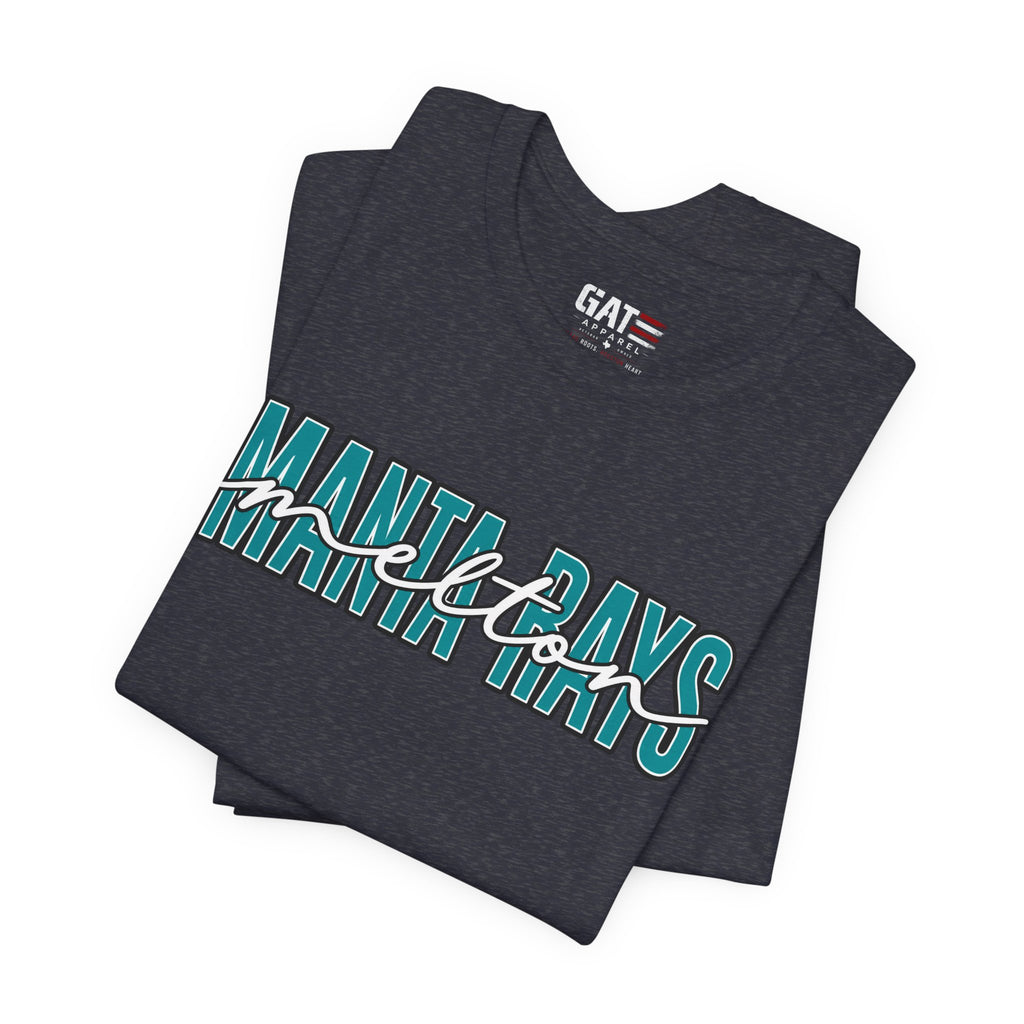 Melton Elementary Script Tee Teal