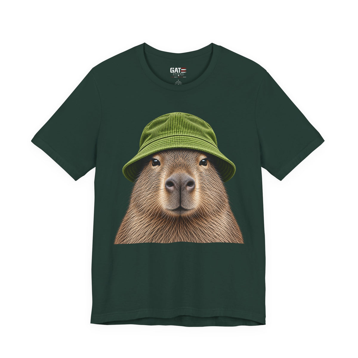 Capybara wearing a beanie graphic T-shirt - alternate product photo 8