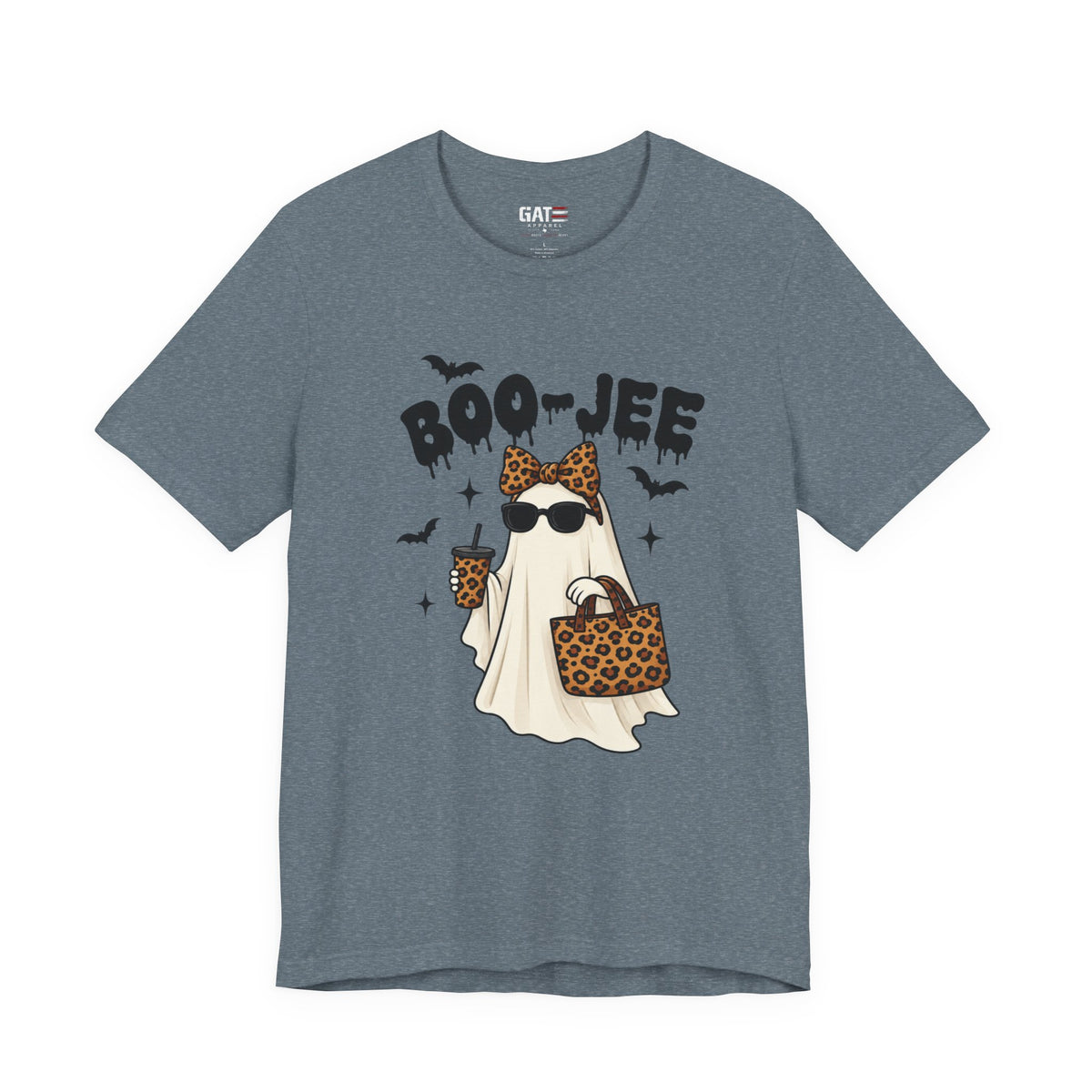 Boo-jee Ghost Shirt | Leopard Halloween Graphic Tee