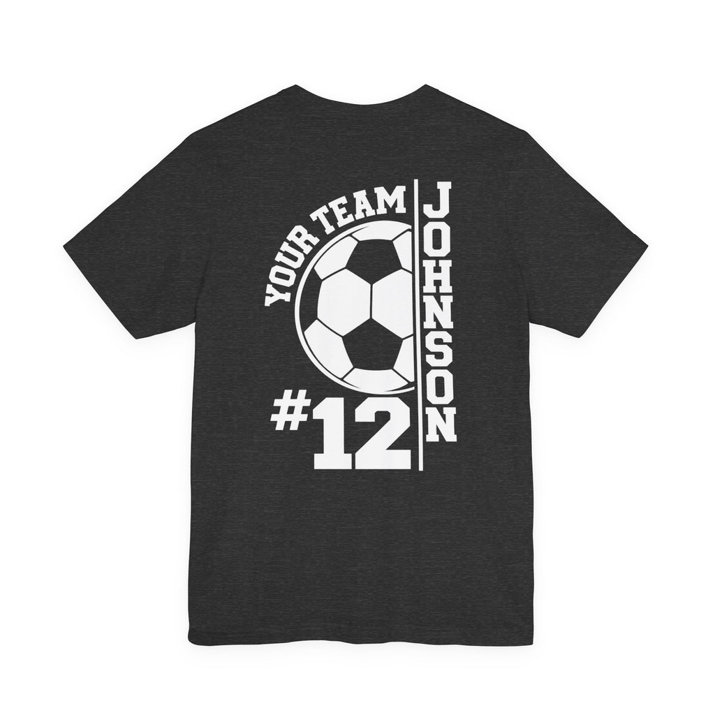 Soccer Mom Tee — Personalized Back Number & Name Soccer Shirt