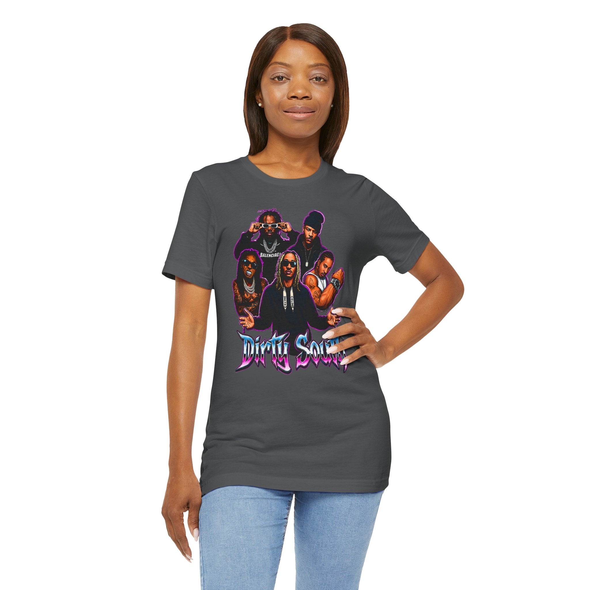 T-Shirt — 'Dripin South' Retro Hip-Hop Crew Graphic Tee