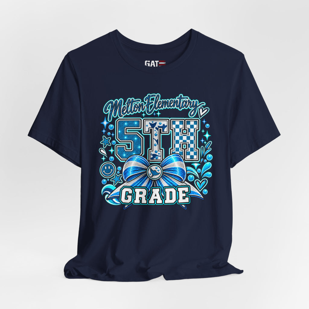 Custom School Shirt Personalized Coquette Bow School Spirit Teacher Student Tee