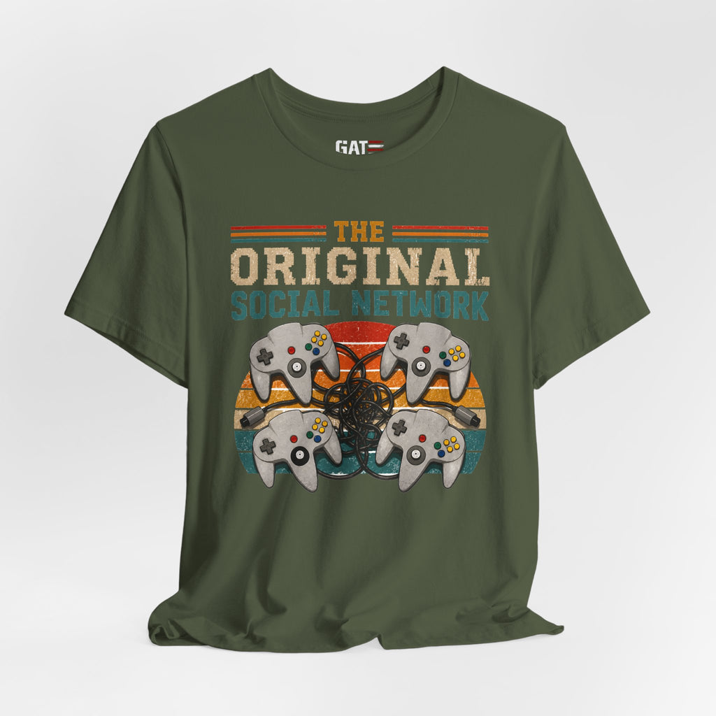 Original Social Network Shirt, Retro Gamer Shirt, N64 Inspired Gaming Tee, 90s Gamer Gift, Vintage Video Game Shirt