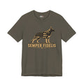 Semper Fidelis German Shepherd T-Shirt — Patriotic Military K9 Tee