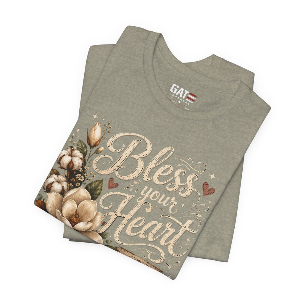 Funny Southern Shirt, Bless Your Heart Tee, Southern Humor Graphic Tee, Magnolia Floral Shirt, Country Girl Gift, Farmhouse Style Tee