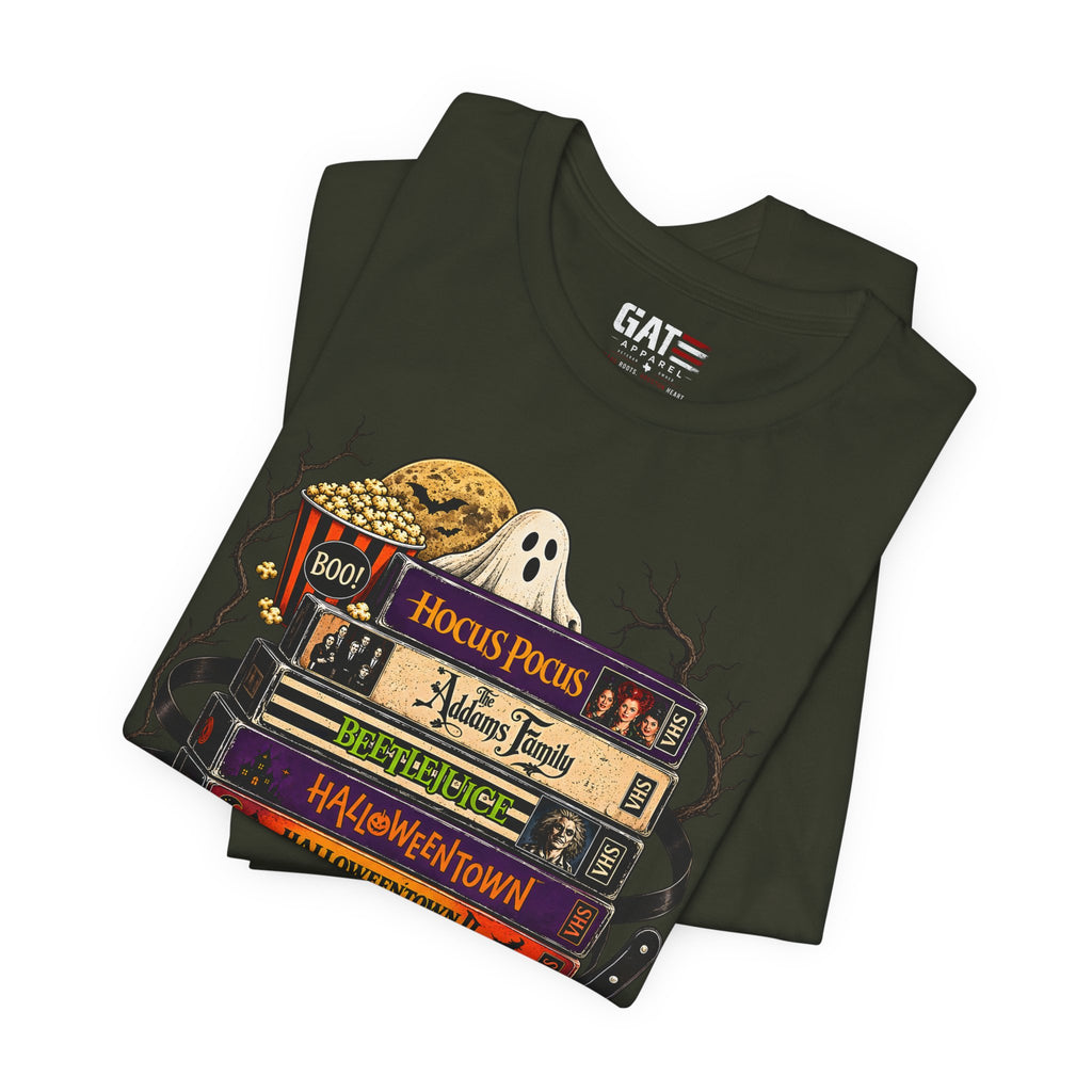 Halloween Movie Stack Shirt | Spooky Classics Tee