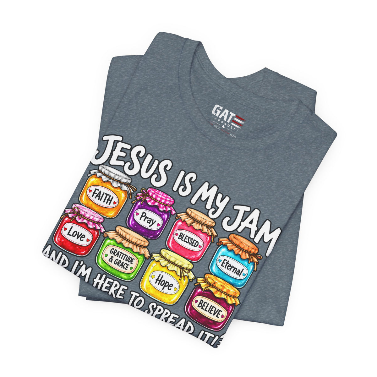 Jesus Is My Jam T-Shirt — Faith Jam Jars Graphic Tee