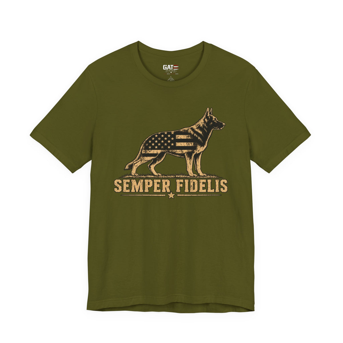 Semper Fidelis German Shepherd Shirt | Military K9 Tee