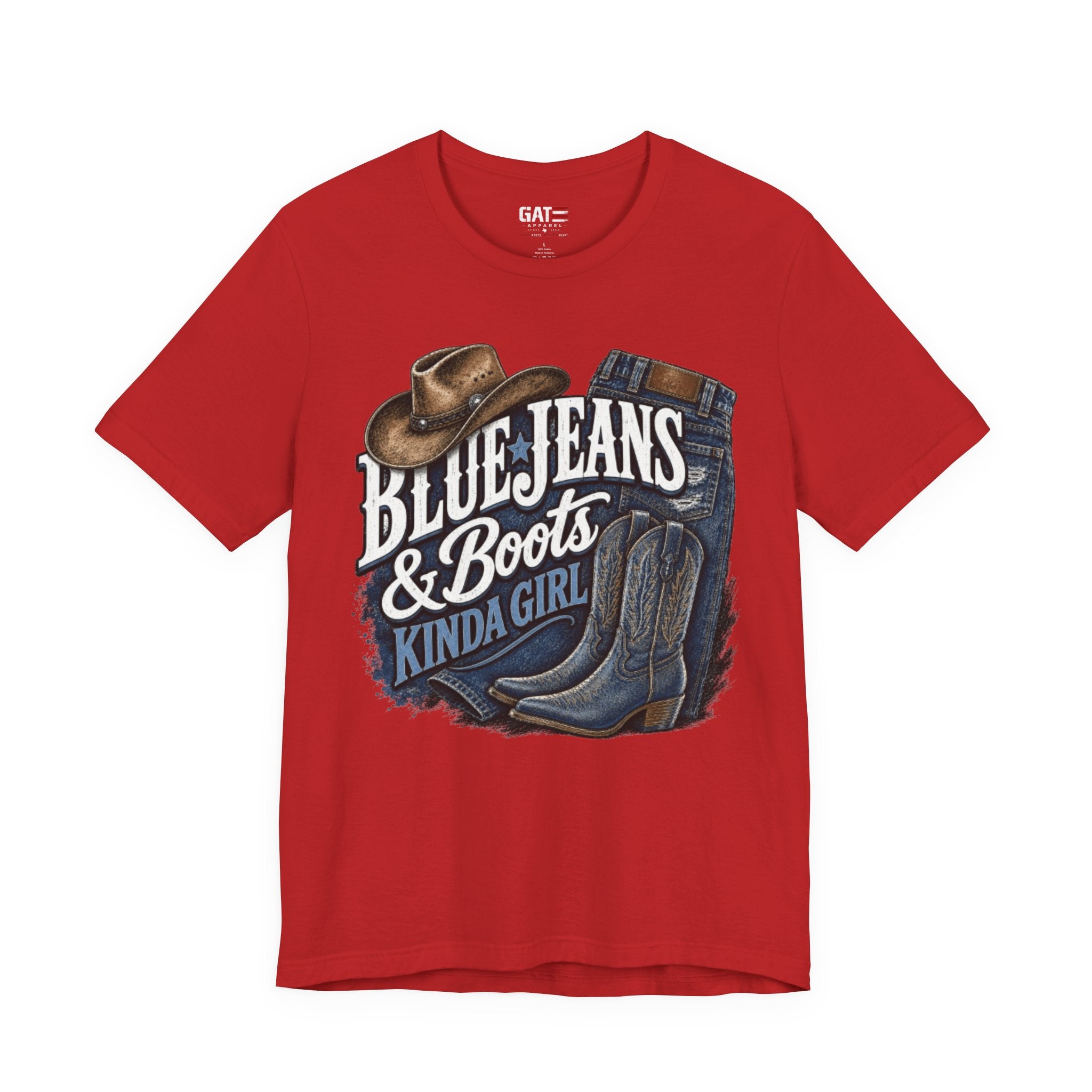 Blue Jeans & Boots Kinda Girl Country Cowgirl T‑Shirt