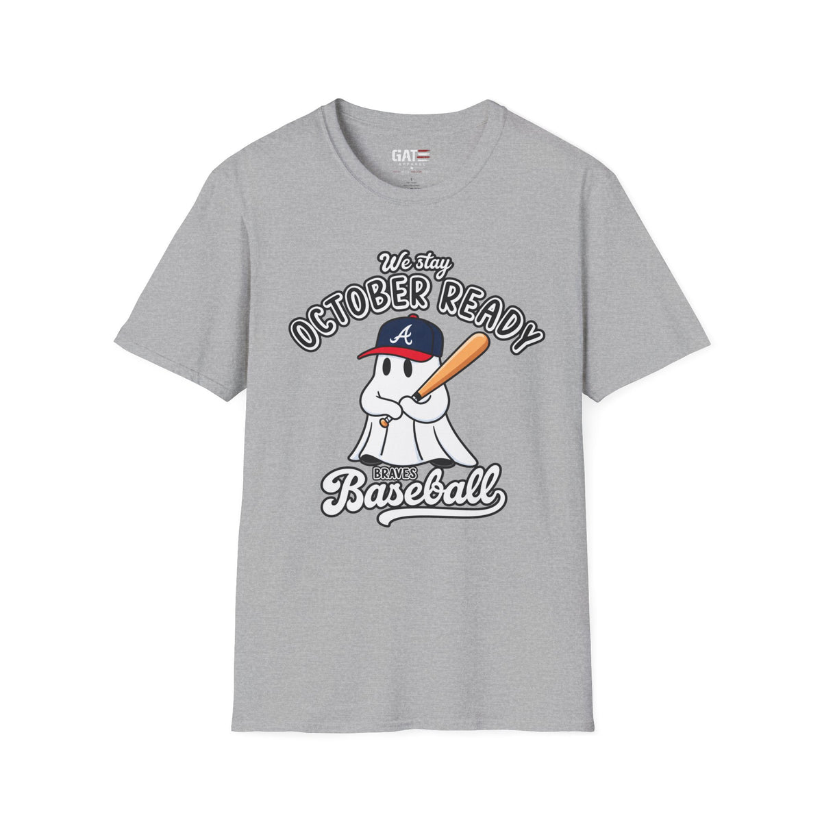 Atlanta Braves playoff Halloween baseball tee mockup