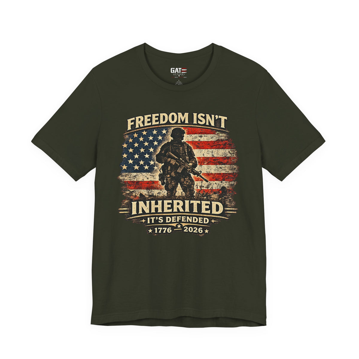 Freedom Isn't Inherited 1776-2026 Shirt | Veteran Tee