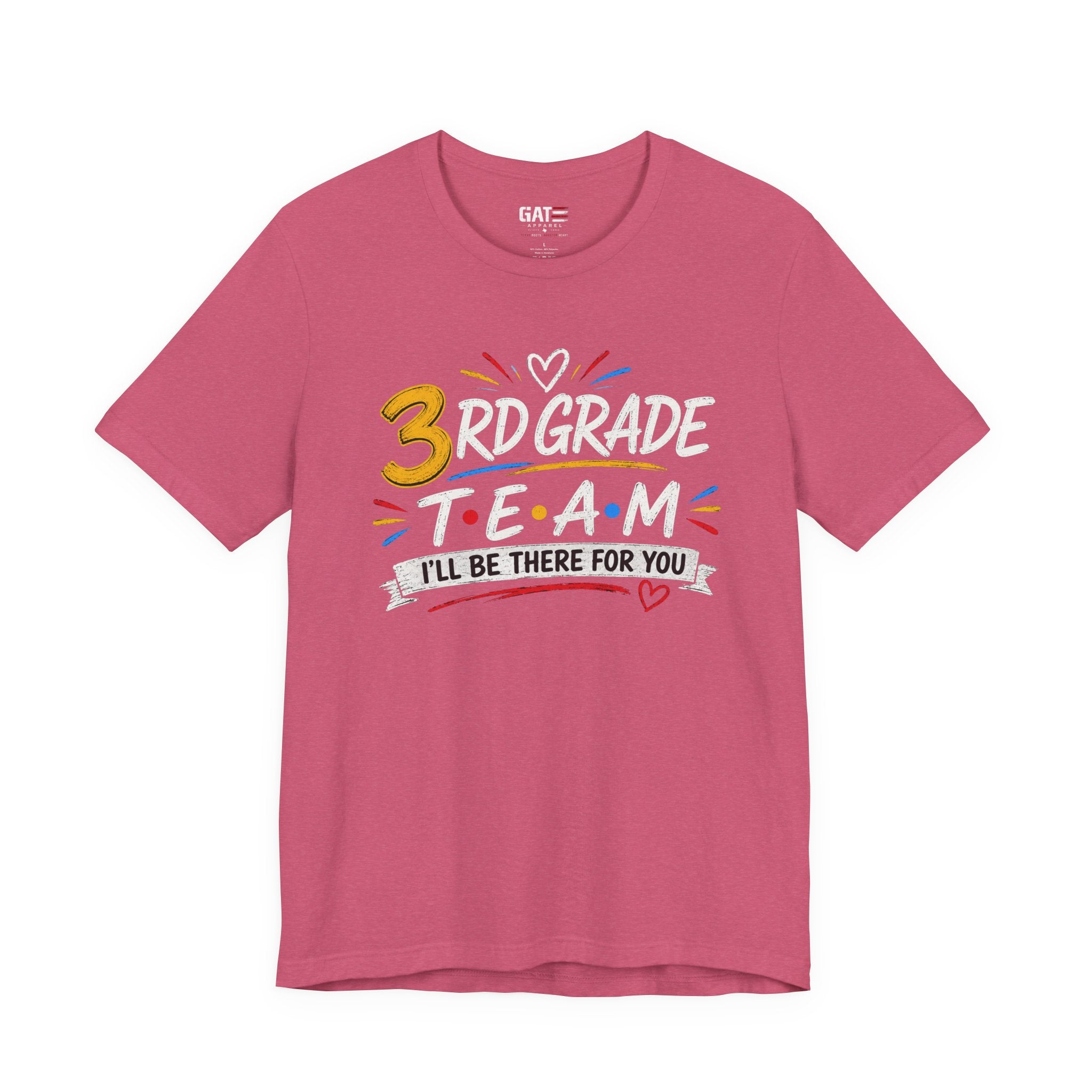 3rd Grade Team Tee, Teacher Squad Shirt, Color Dot Inspired Teacher Shirt, Grade Level Team Gift, School Staff Apparel, Friends Theme