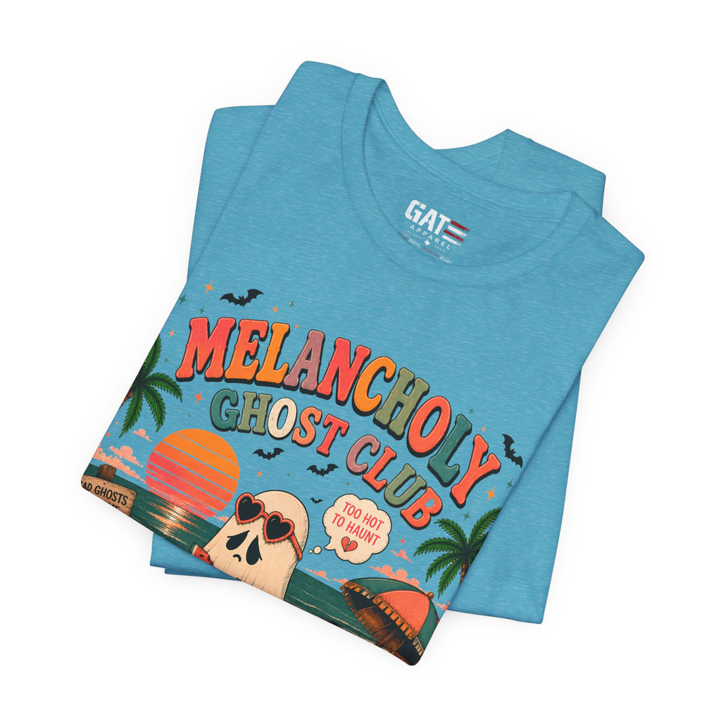 Summerween Shirt, Spooky Beach Shirt, Ghost Beach Tee, Halloween Beach Shirt, Coastal Halloween Tee, Tropical Ghost Shirt
