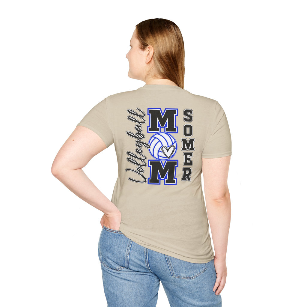 Volleyball Mom T‑Shirt – Custom Name