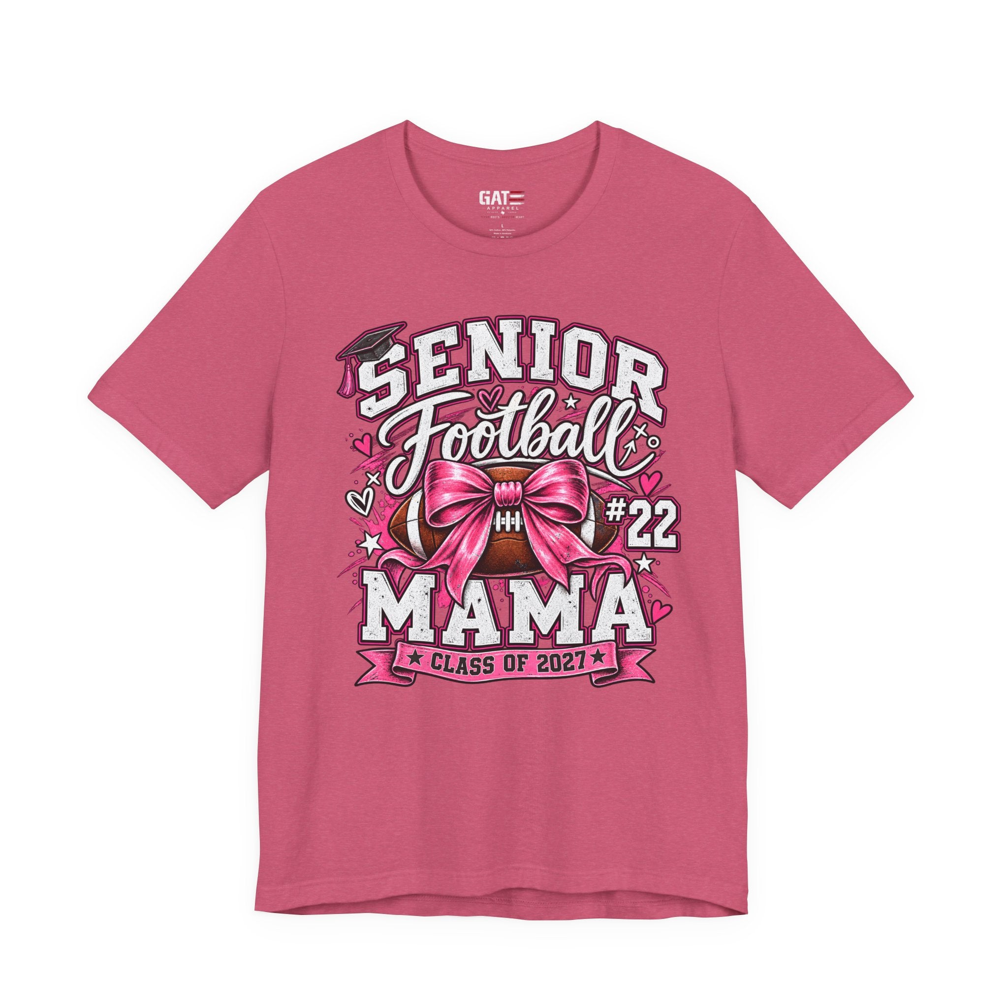 Football Mom Personalized Shirt Custom Player Name Number Helmet Game Day Tee