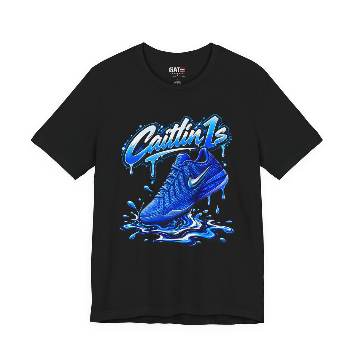Caitlin Clark Caitlin 1s Racer Blue Drip Sneaker Shirt