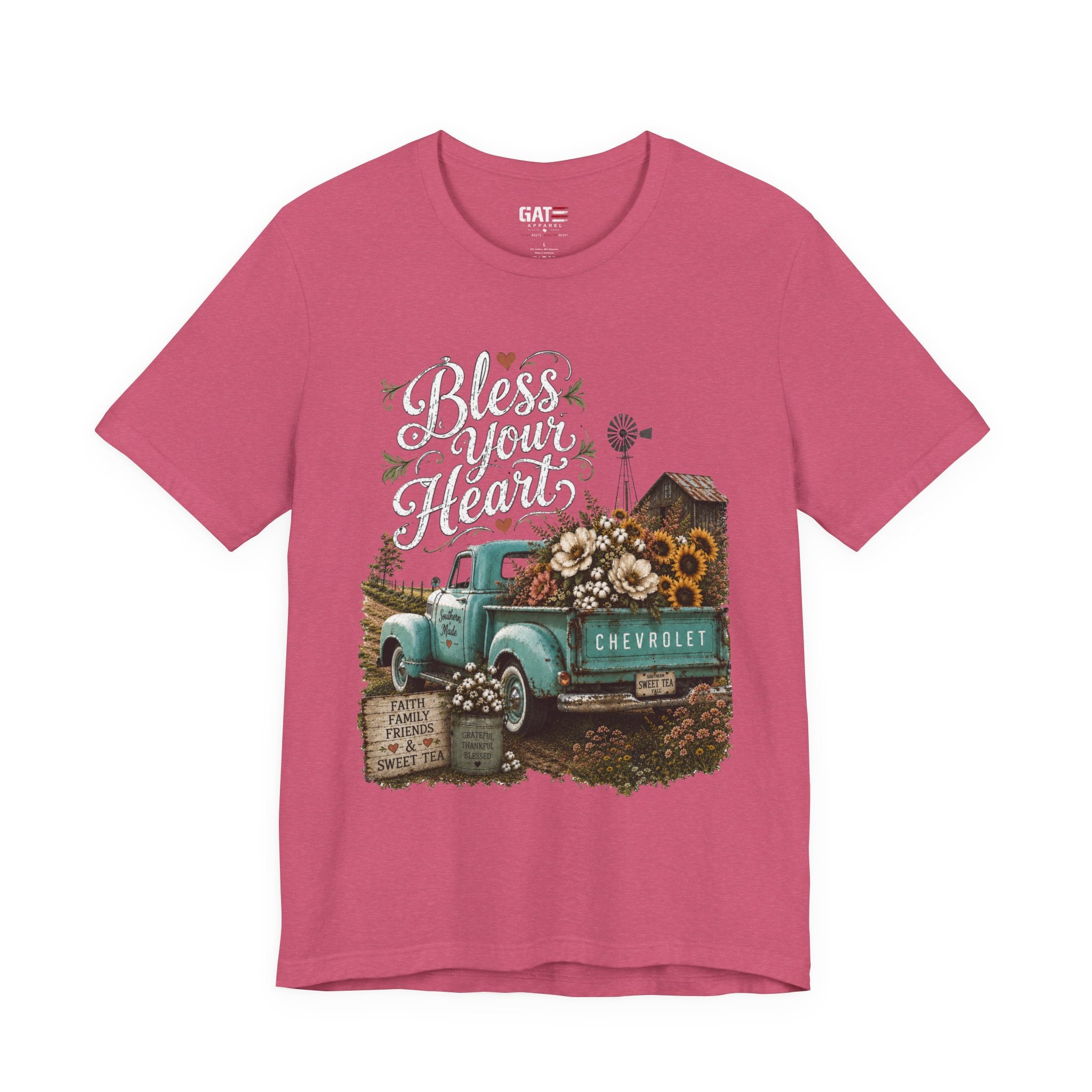 Funny Southern Shirt, Bless Your Heart Tee, Southern Humor Graphic Tee, Magnolia Floral Shirt, Country Girl Gift, Farmhouse Style Tee