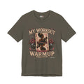 My Workout Is Your Warmup Shirt, Retro Gym Shirt for Women, Queen of Hearts Fitness Tee, Weightlifting Gift