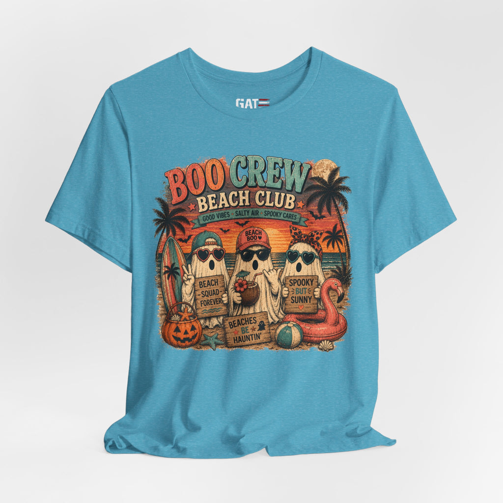 Summerween Shirt, Spooky Beach Shirt, Ghost Beach Tee, Halloween Beach Shirt, Coastal Halloween Tee, Tropical Ghost Shirt