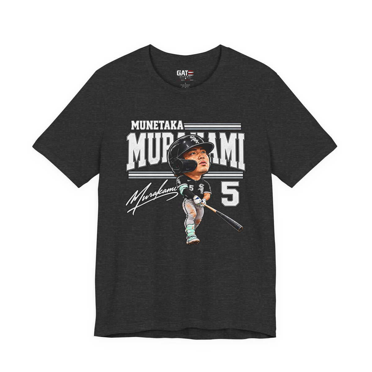 Munetaka Murakami Chicago baseball graphic tee product mockup 6