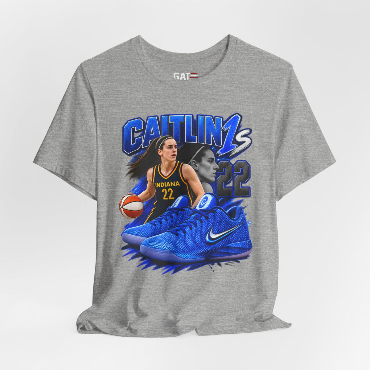 Caitlin Clark Caitlin 1s Blue Racer Sneaker Shirt