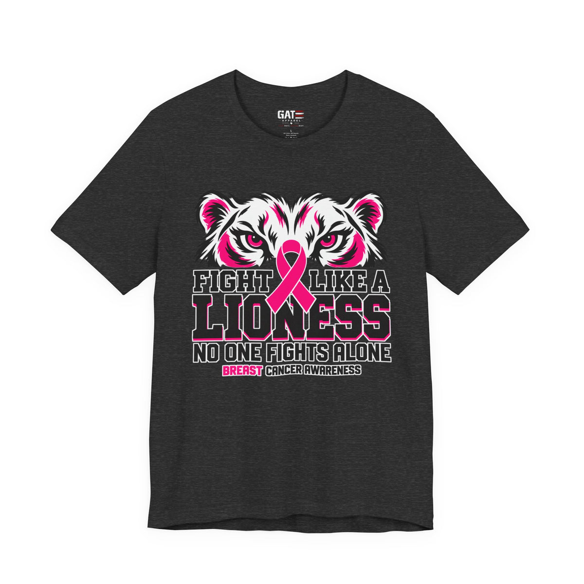Fight Like a Lioness Breast Cancer Awareness Shirt