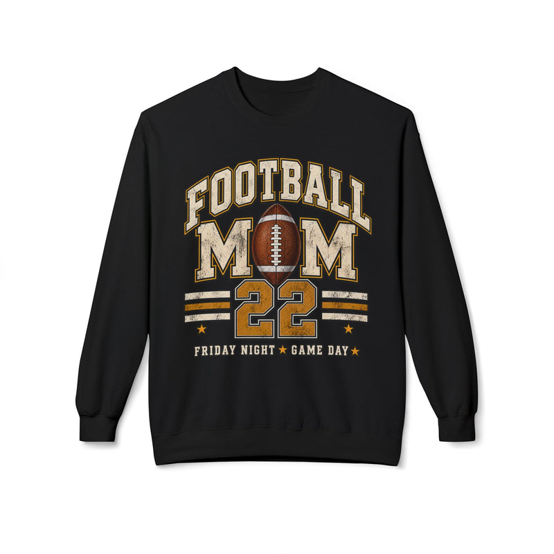 Personalized Football Mom Crewneck Sweatshirt | Custom Player Name & Number
