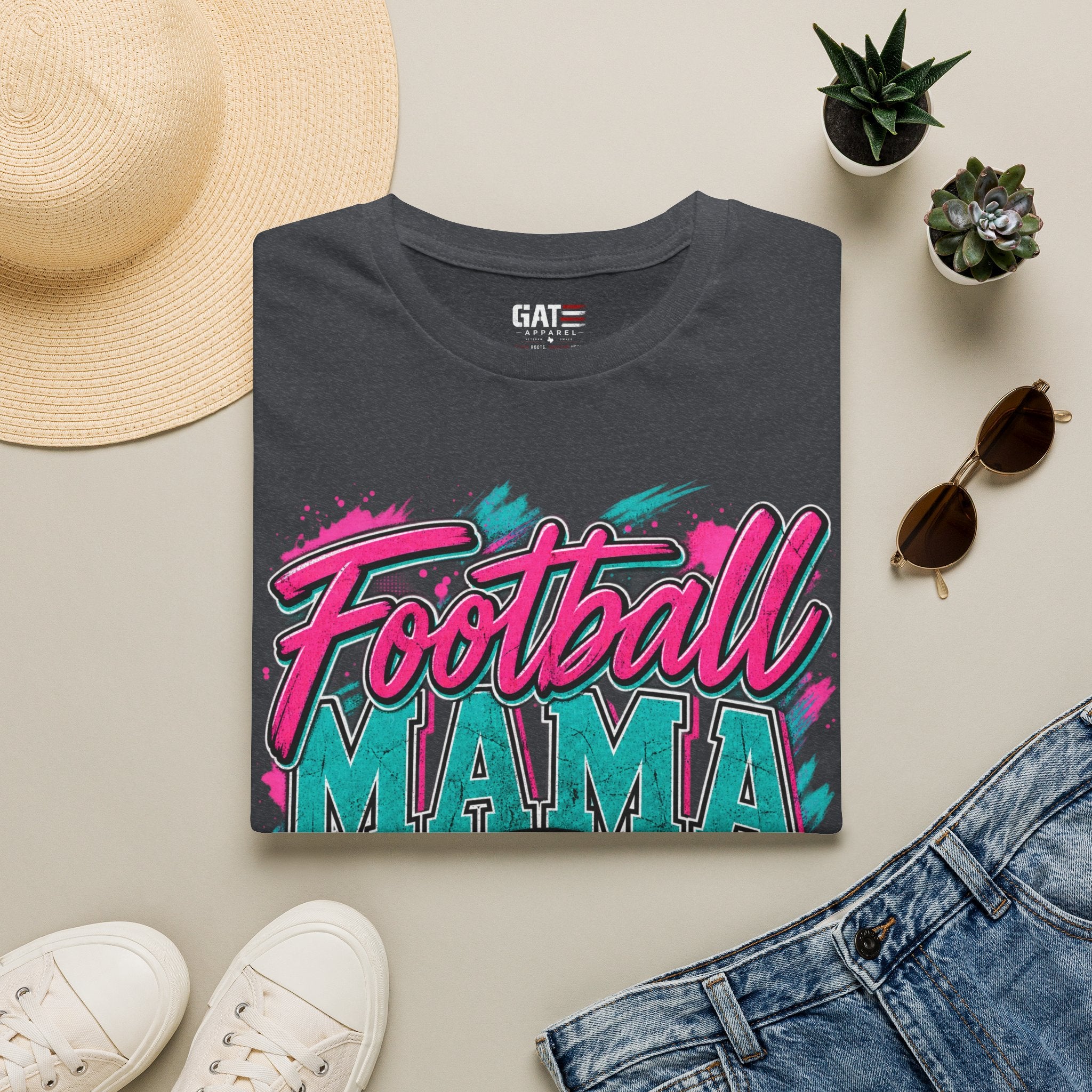 Football Mom Personalized Shirt Custom Player Name Number Game Day Tee