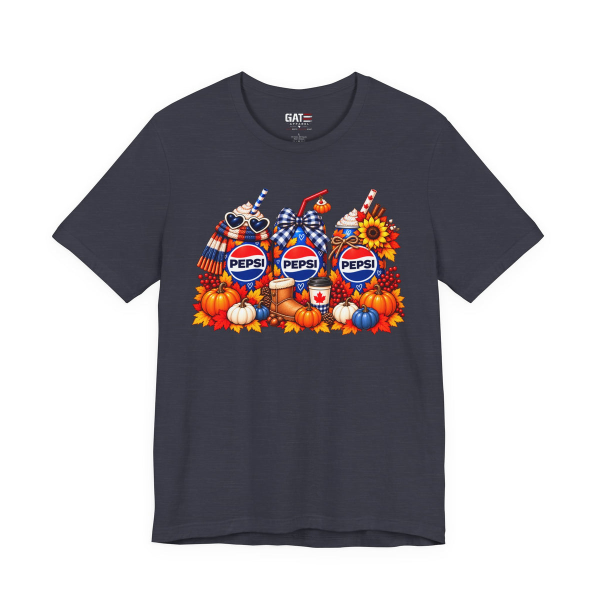Pepsi sunflower fall graphic shirt mockup