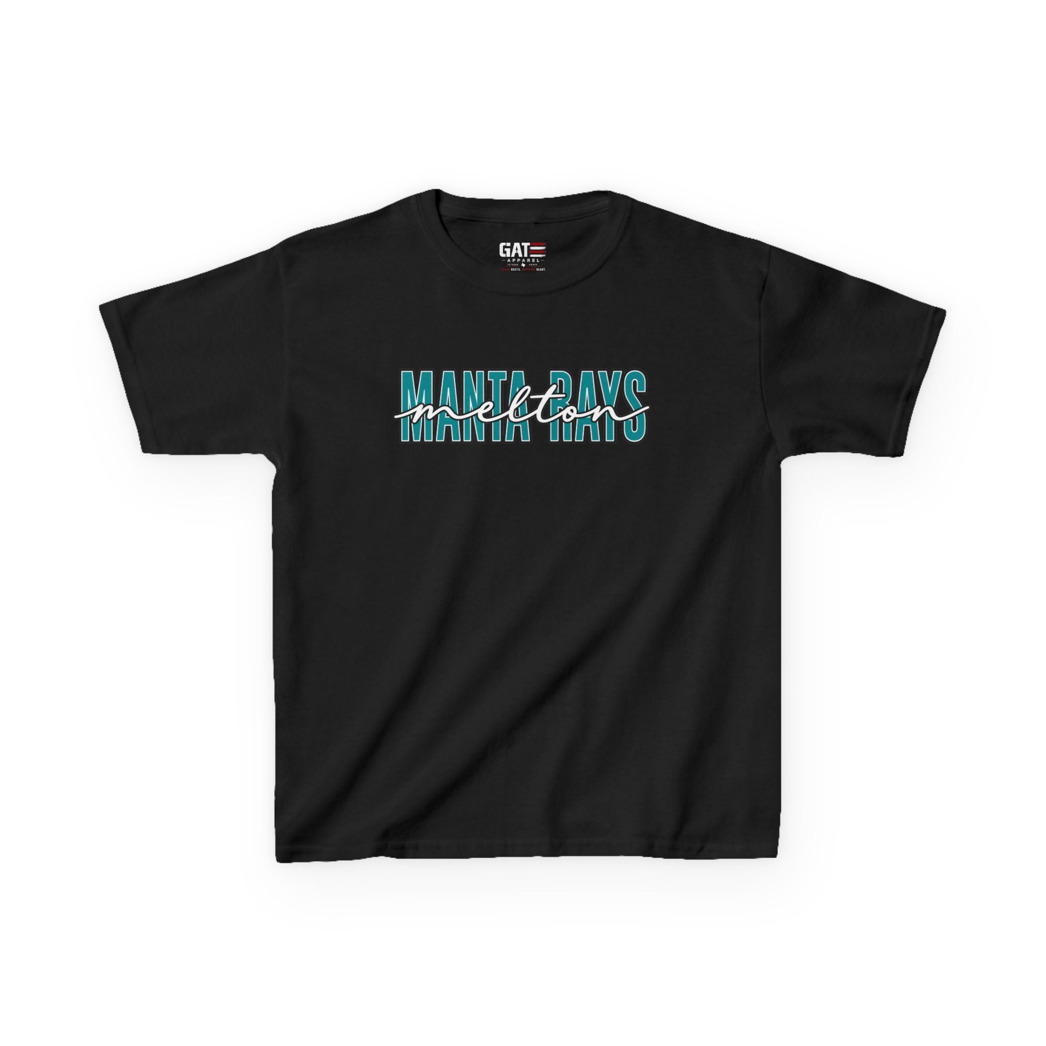 Kids Tee Melton Elementary — Melton Script Teal