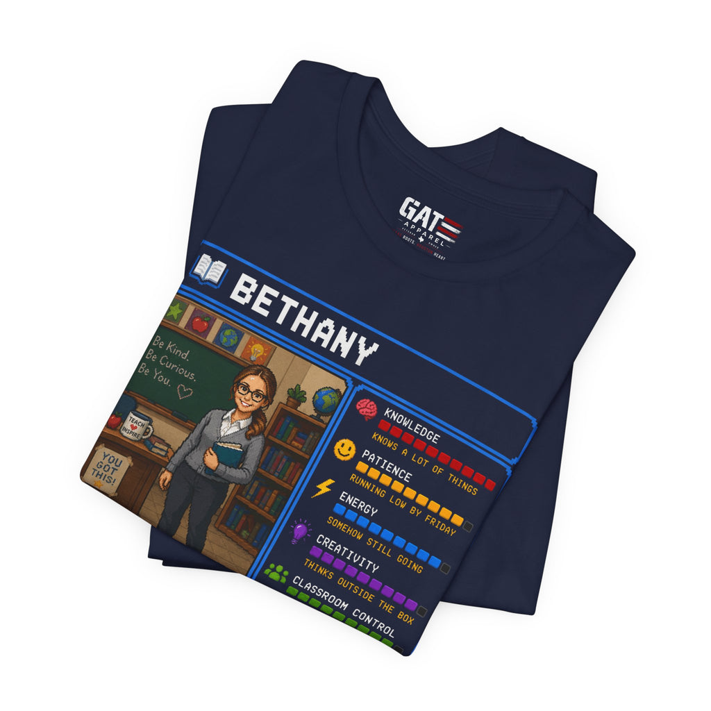 Custom Teacher RPG Character Shirt | Personalized Teacher Gift
