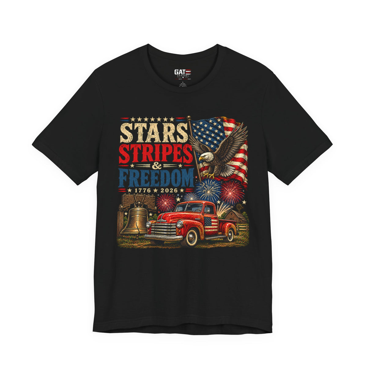 Stars Stripes & Freedom Shirt | Patriotic American Tee