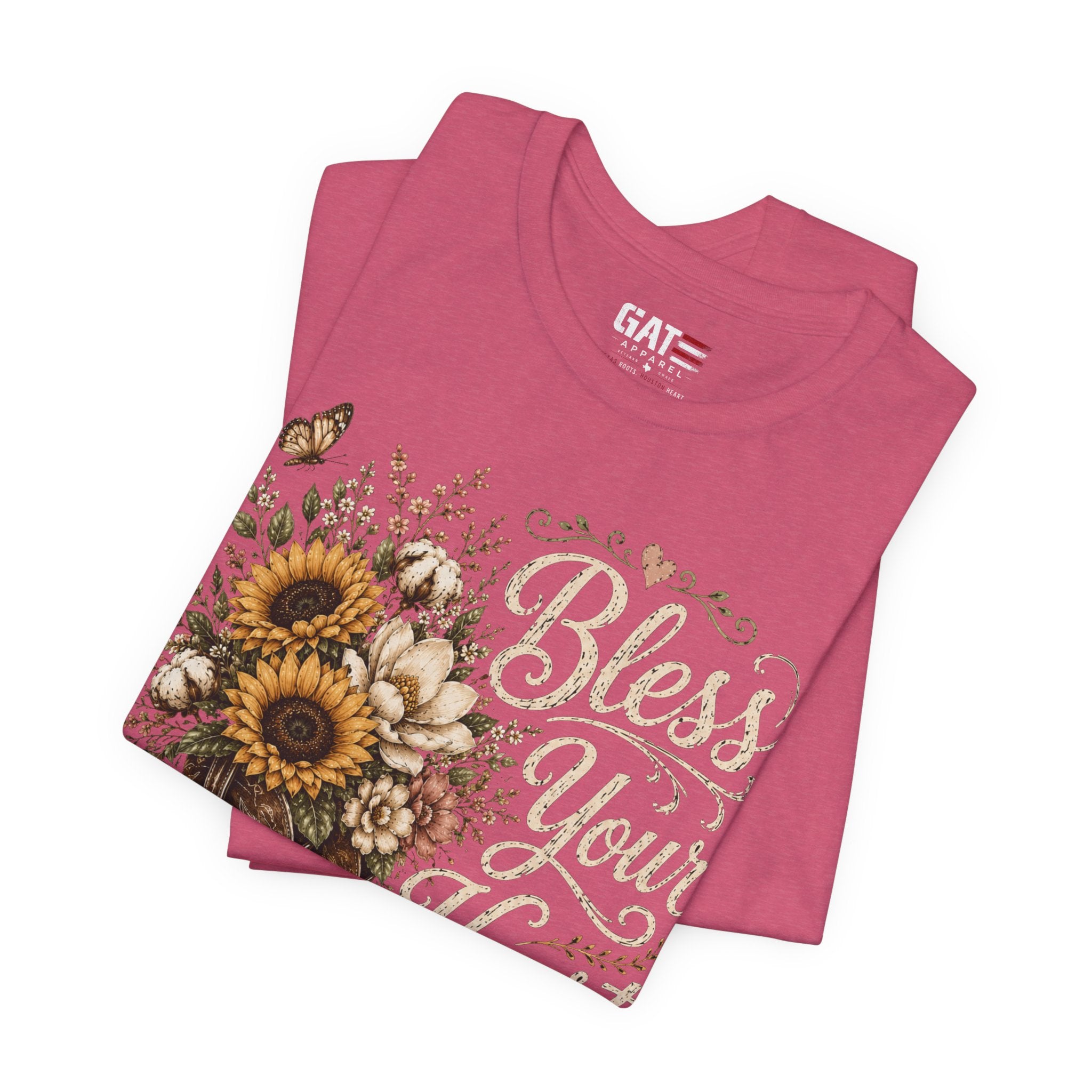 Funny Southern Shirt, Bless Your Heart Tee, Southern Humor Graphic Tee, Magnolia Floral Shirt, Country Girl Gift, Farmhouse Style Tee