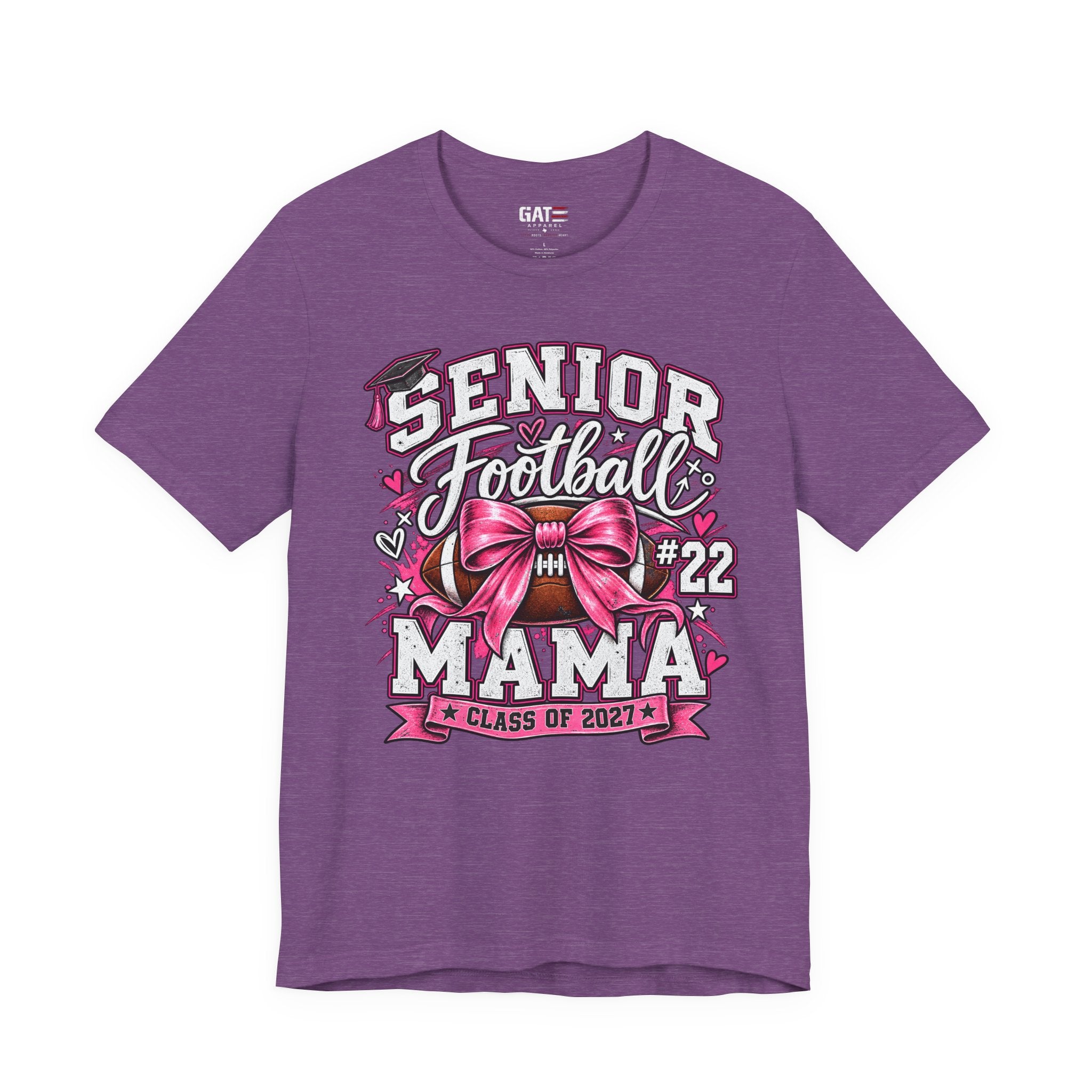 Football Mom Personalized Shirt Custom Player Name Number Helmet Game Day Tee