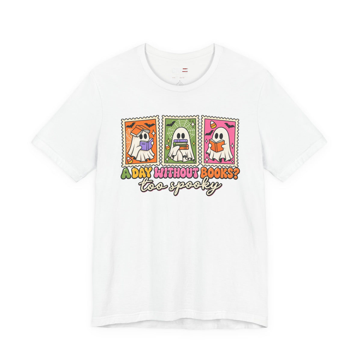 Halloween Book Lover Shirt – A Day Without Books Is Too Spooky – product photo