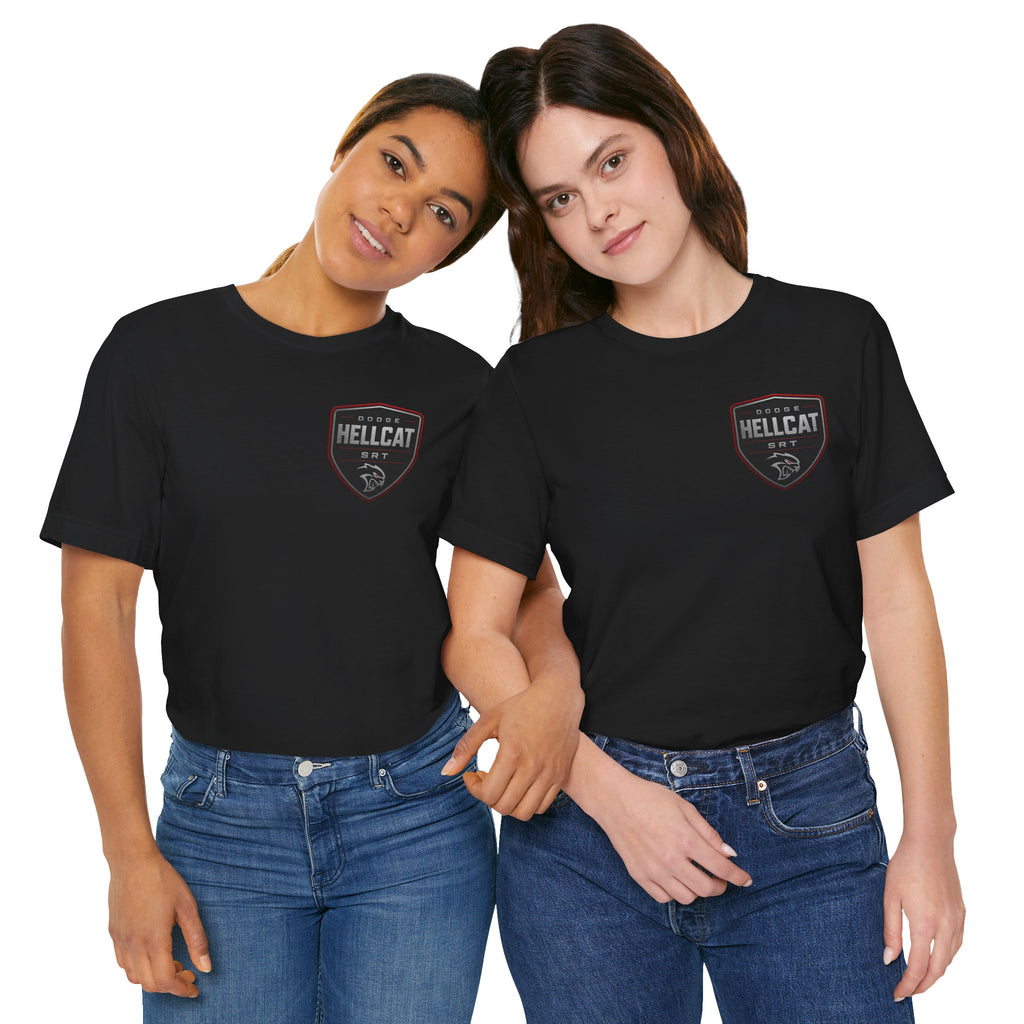 Dodge Hellcat SRT Graphic Tee — Muscle Car Illustration & Specs T-Shirt