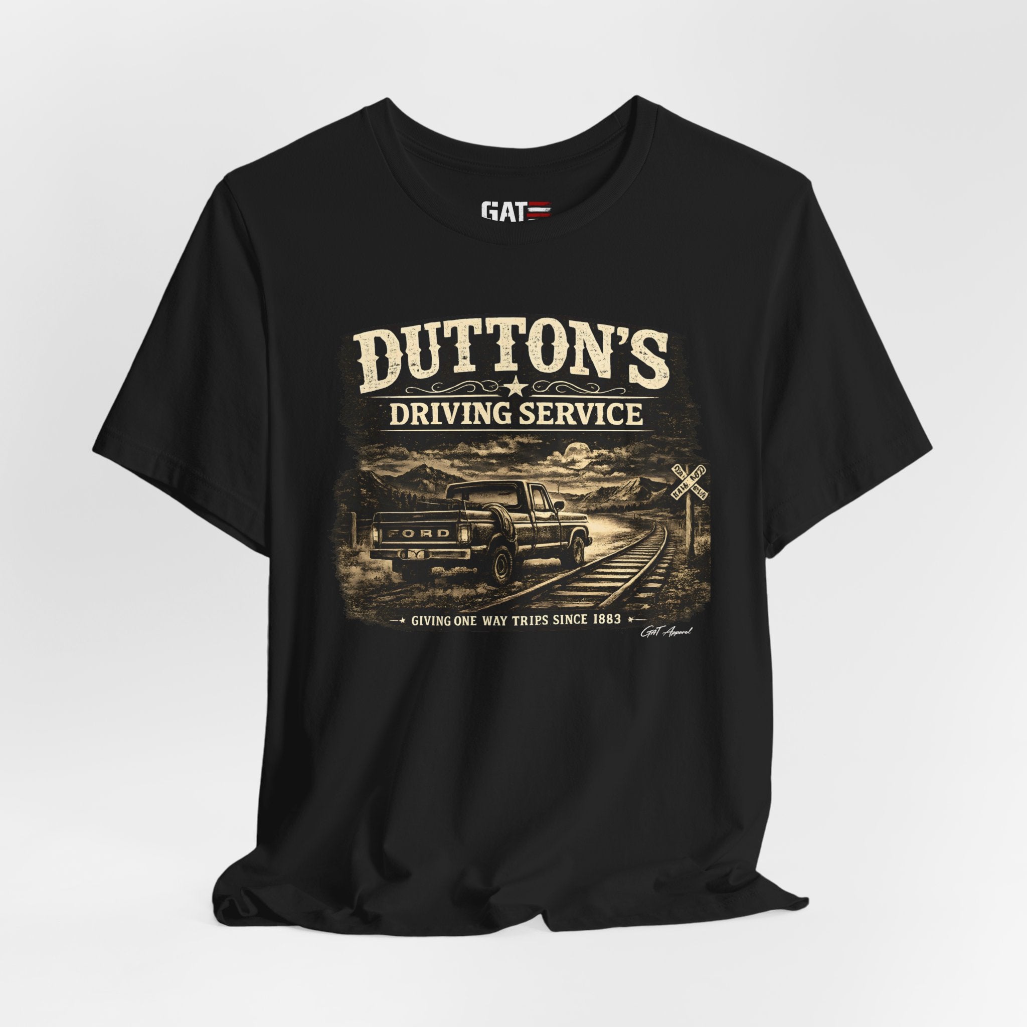 Dutton's Driving Service Shirt | Yellowstone Inspired VintageTee | Cowboy Ranch Graphic T-Shirt | Country Truck Shirt | Bella Canvas