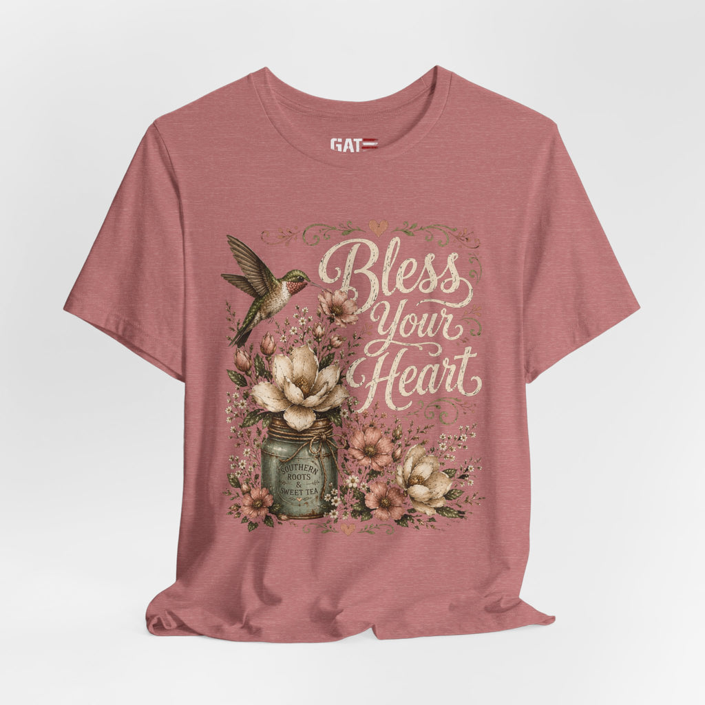 Funny Southern Shirt, Bless Your Heart Tee, Southern Humor Graphic Tee, Magnolia Floral Shirt, Country Girl Gift, Farmhouse Style Tee