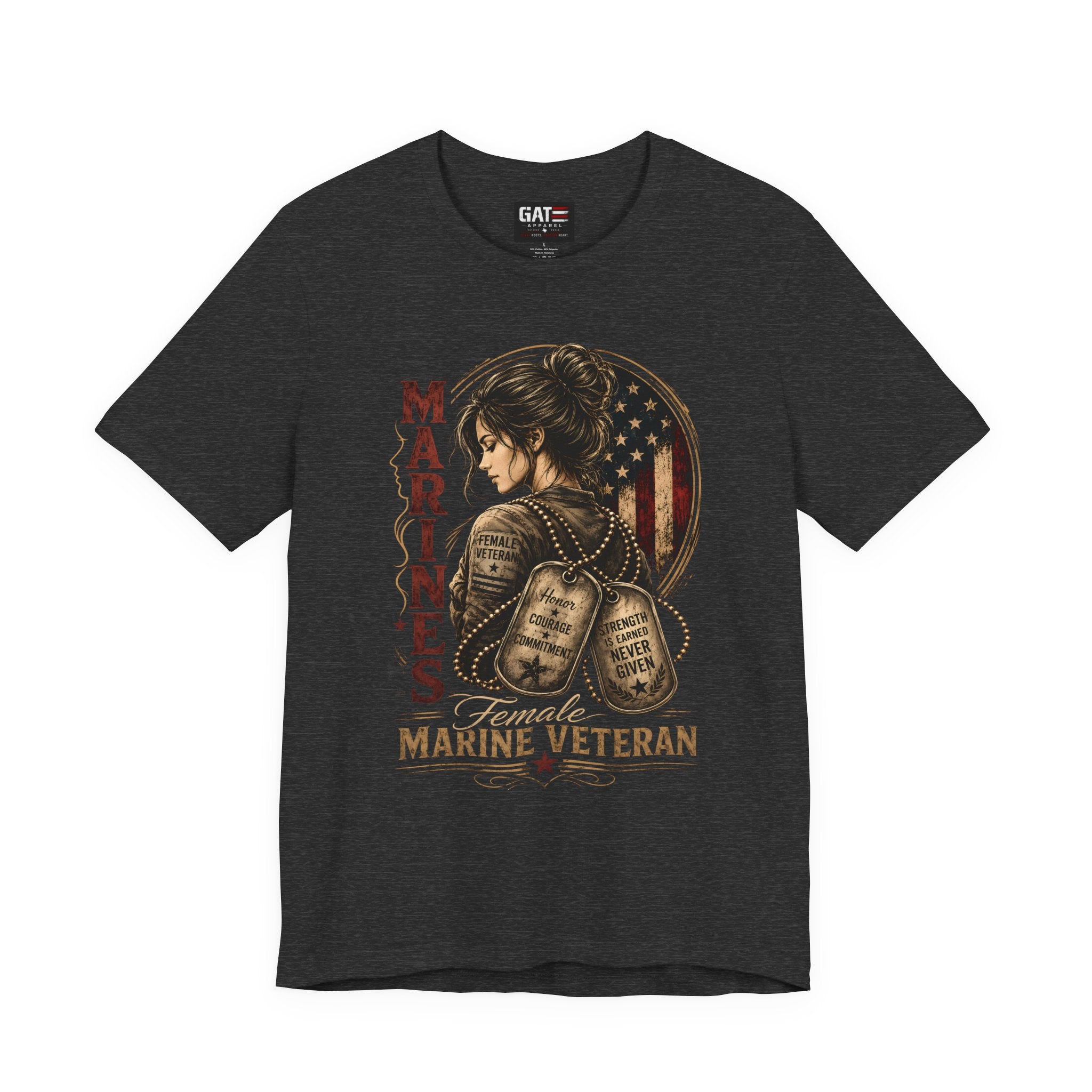 Female Marine Veteran Shirt Women Veteran Tee, Female Veteran Gift, Patriotic Military Shirt Women