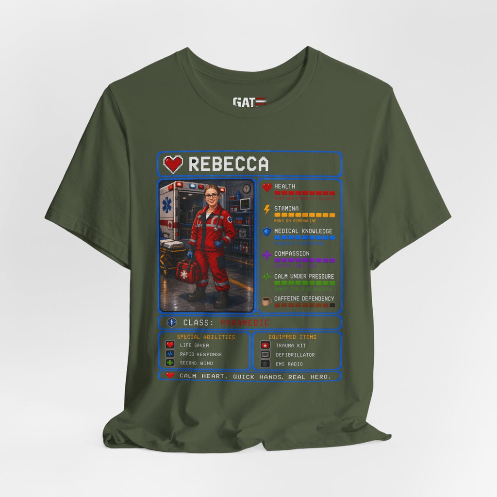 Custom Paramedic RPG Character Shirt | Personalized EMT Gift