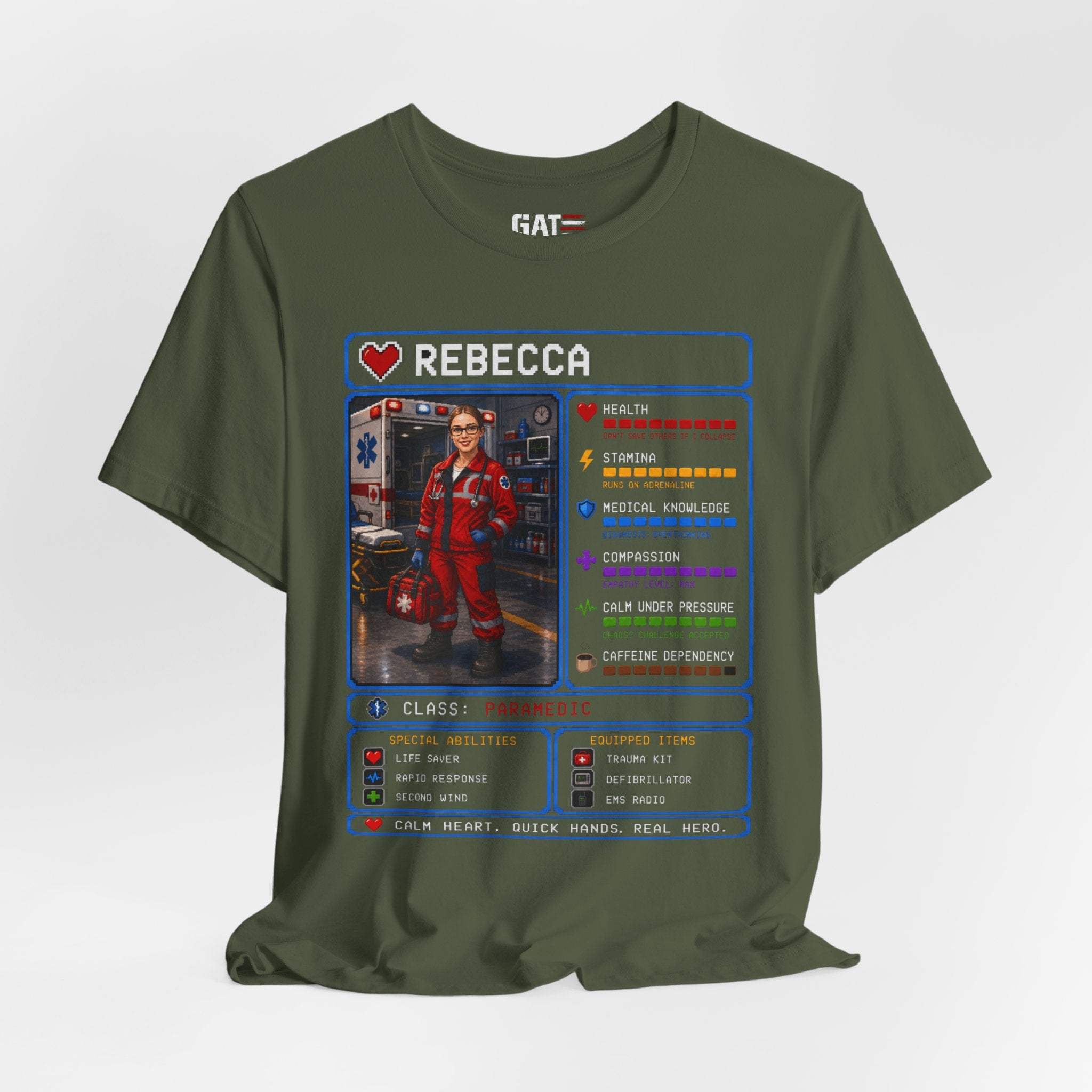 Custom Paramedic RPG Character Shirt | Personalized EMT Gift