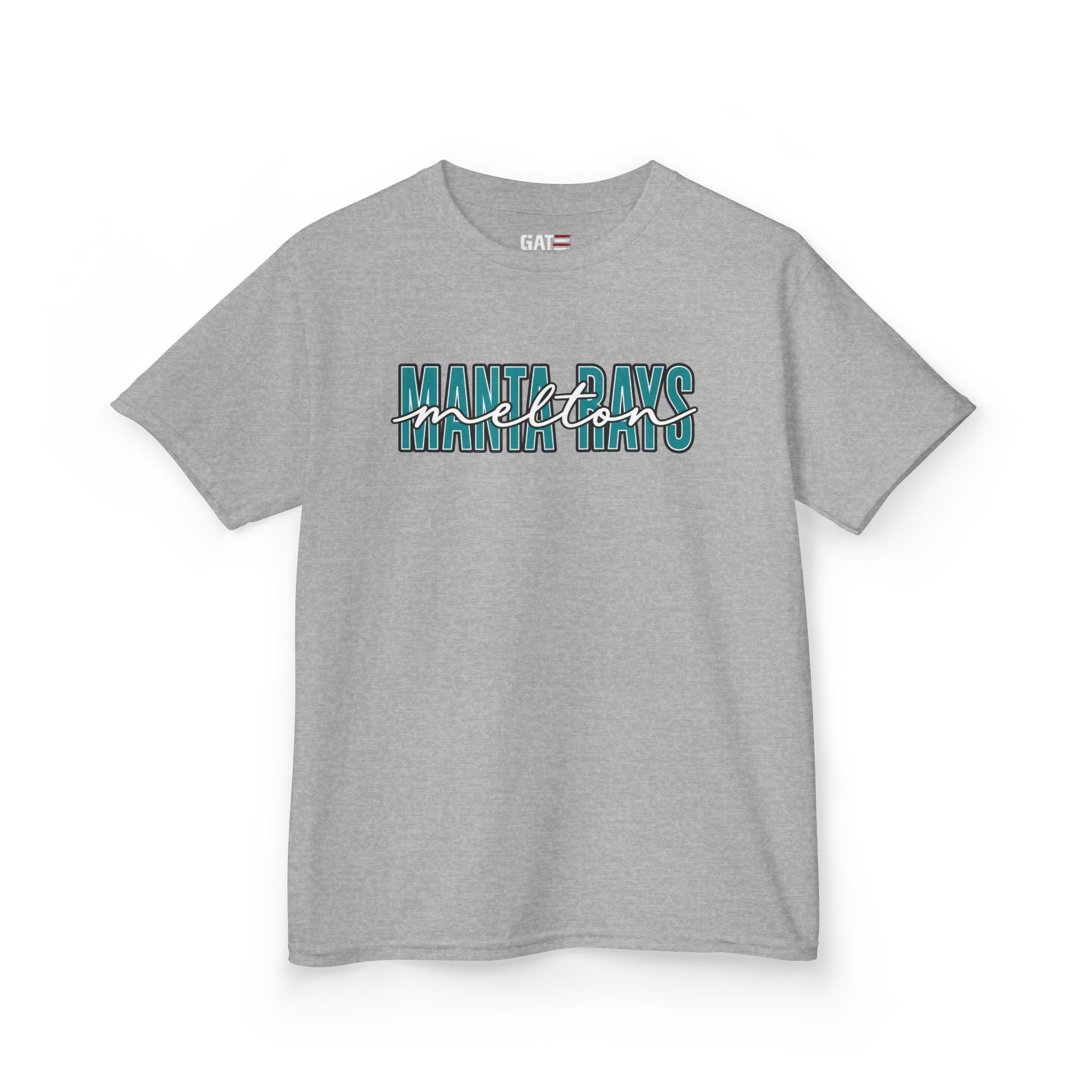 Kids Tee Melton Elementary — Melton Script Teal