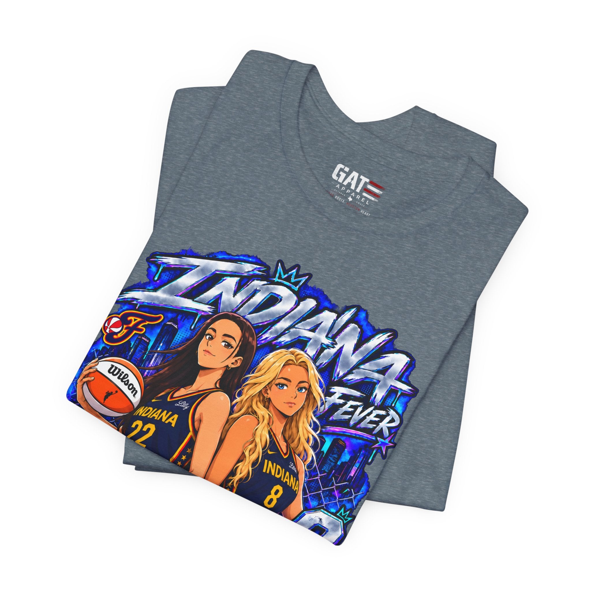 Caitlin Clark Sophie Cunningham Indiana Fever Anime Shirt WNBA Basketball Tee